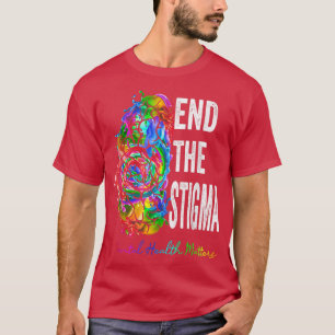Camiseta Acabar Com A Saúde Mental Estigma Importa Awaren M