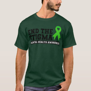 Camiseta Acabar Com A Sensibilização Para A Saúde Mental Es