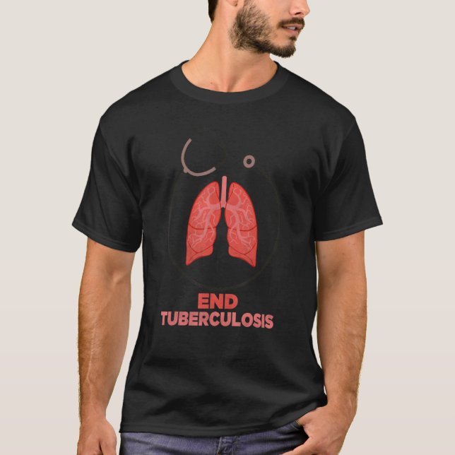 Camiseta Acabar com a tuberculose Tuberculose Sensibilizaçã (Frente)