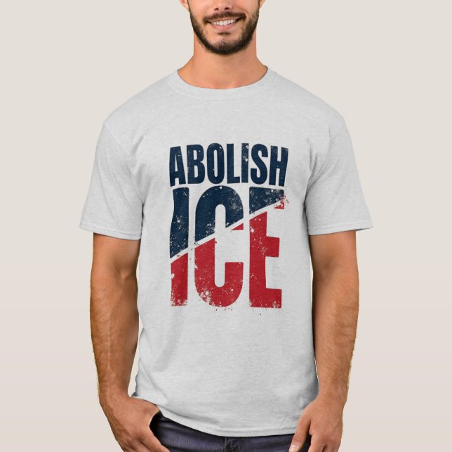 Camiseta Acabar com a Versão Antiga do Protesto do ICE (Frente)