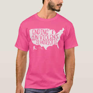 Camiseta Acabar com a violência contra as armas é Patriótic
