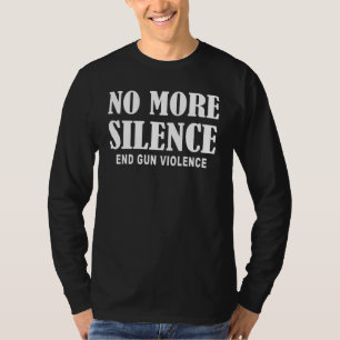 Camiseta Acabar com a violência contra as armas Veste as ar