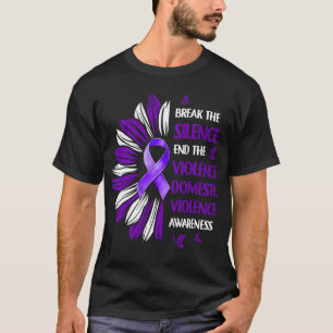 Camiseta Acabar Com A Violência Doméstica E Sensibilizar Pa