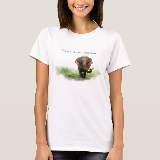Camiseta Acabar Com O Abuso Do T-Shirt (Frente)