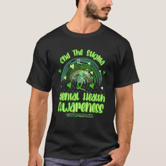 Camiseta Acabar Com o Estigma Conscientização sobre Saúde M