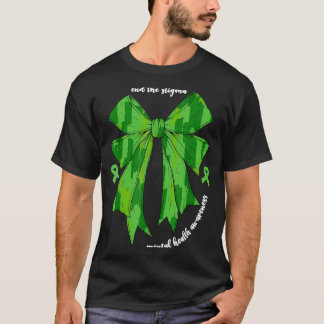Camiseta Acabar Com O Estigma Mês De Conscientização Da Saú