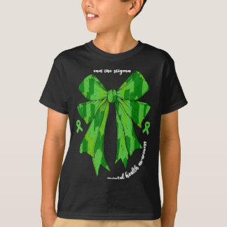 Camiseta Acabar Com O Estigma Mês de Conscientização da Saú