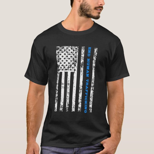Camiseta Acabar com o tráfico humano (Frente)