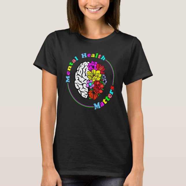 Camiseta Acabe com a citação do estigma e a saúde mental do (Frente)
