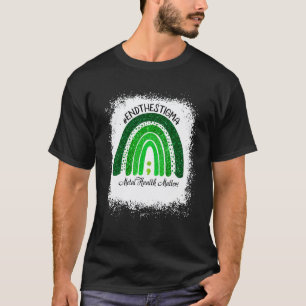 Camiseta Acabe Com O Estigma Verde Arco-Íris Saúde Mental I
