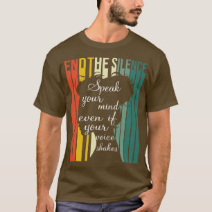 Camiseta Acabe Com O Silêncio Fale A Sua Mente