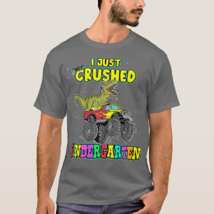Camiseta Acabei De Esmagar O Monstro Do Jardim De Infância