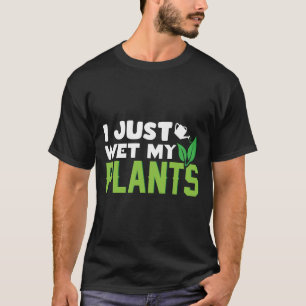 Camiseta Acabei de Molhar as Minhas Plantas Brancas - Camis
