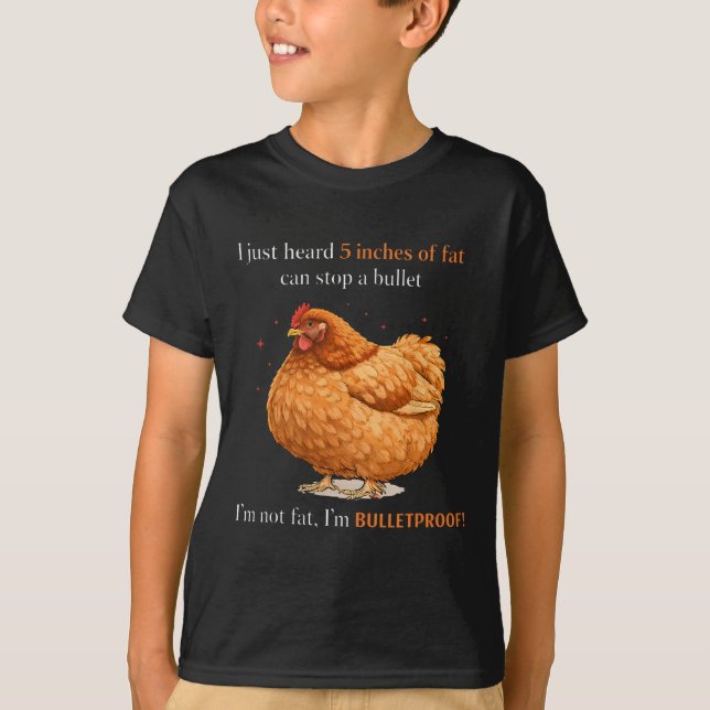 Camiseta Acabei de ouvir que 5 polegadas de gordura podem p (Frente)