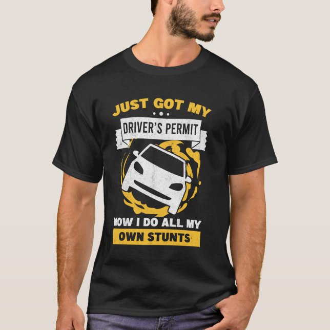 Camiseta Acabei De Receber Os Meus Drivers De Carro De Lice (Frente)