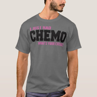 Camiseta Acabei de ter o CHEMO, qual é a tua desculpa