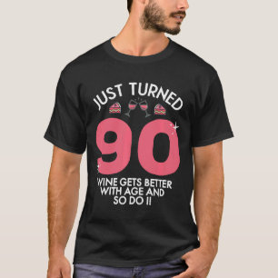Camiseta Acabei De Transformar 90 Vinhos Melhor Com 90 De I