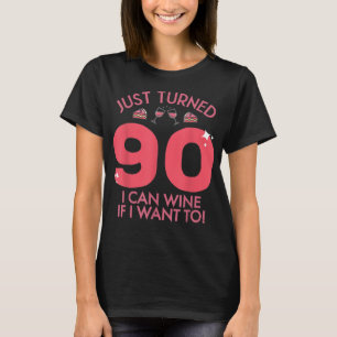 Camiseta Acabo De Virar 90 Vinhos Se Eu Quiser 90 Amanhã