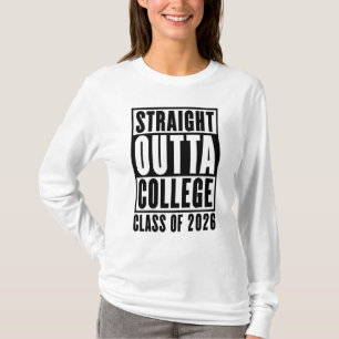 Camiseta Acabou a Faculdade Turma de 2026