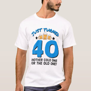 Camiseta Acabou De Virar 40 Frio Para O Antigo 40º Nascime