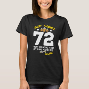 Camiseta Acabou De Virar 72 Cerveja Bebendo 72º Bebado de a
