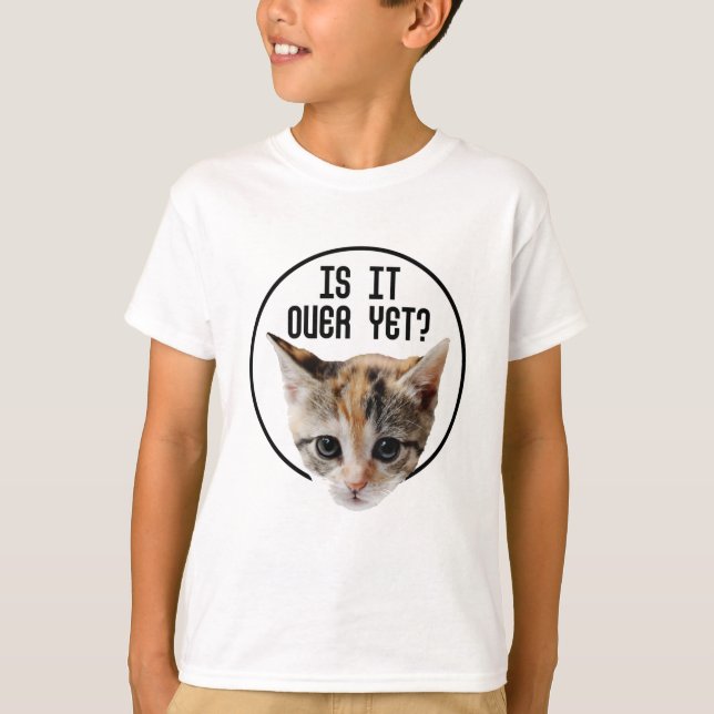Camiseta ACABOU!? Rosto de Gatinho Coronavírus (Frente)