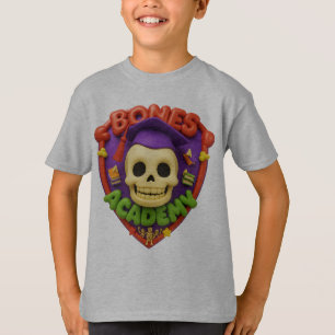 Camiseta Academia Bones com Escola e Bonehead