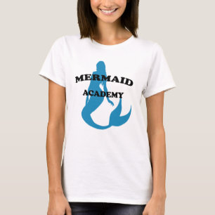 Camiseta Academia da sereia com silhueta