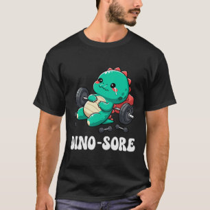 Camiseta Academia de Dinossauros Treino Fitness Levantando