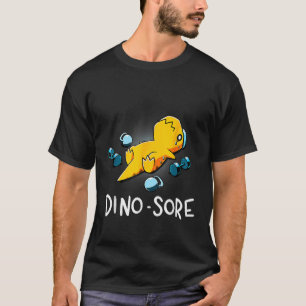 Camiseta Academia de ginástica divertida de dinossauro Leva
