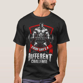 Camiseta Academia de Levantamento de Peso Treino Todos os D