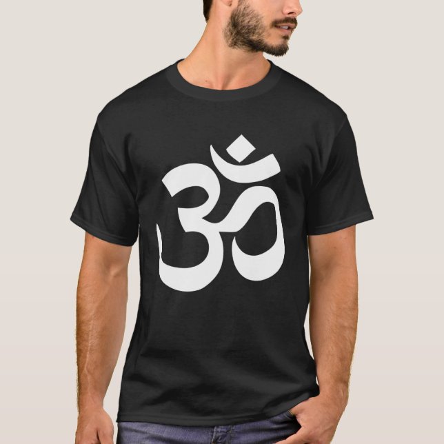 Camiseta Academia de Meditação Om Aum Hippie Rave Yoga (Frente)