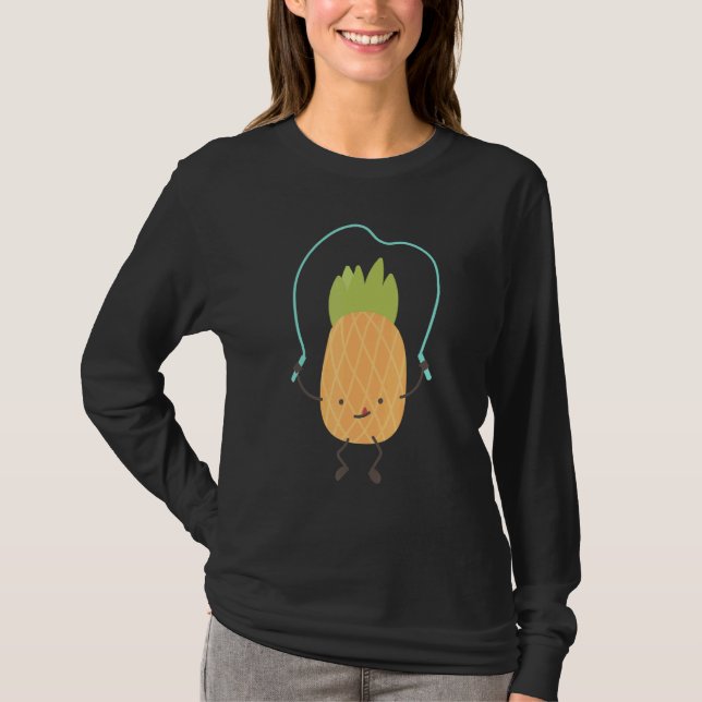 Camiseta Academia de Pineapple Working Out (Frente)