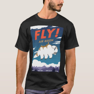 Camiseta Academia de Pistas Aéreas de Poster de Voo Aéreo