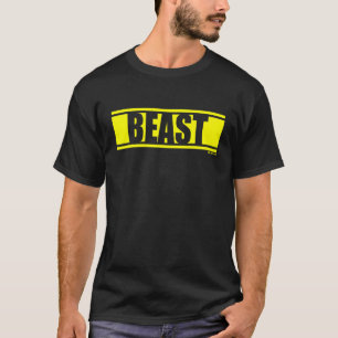 Camiseta Academia de Treino de Fitness Beast Gym Amarelo Im