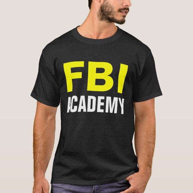 Camiseta ACADEMIA do FBI - t-shirt oficial da academia do (Frente)