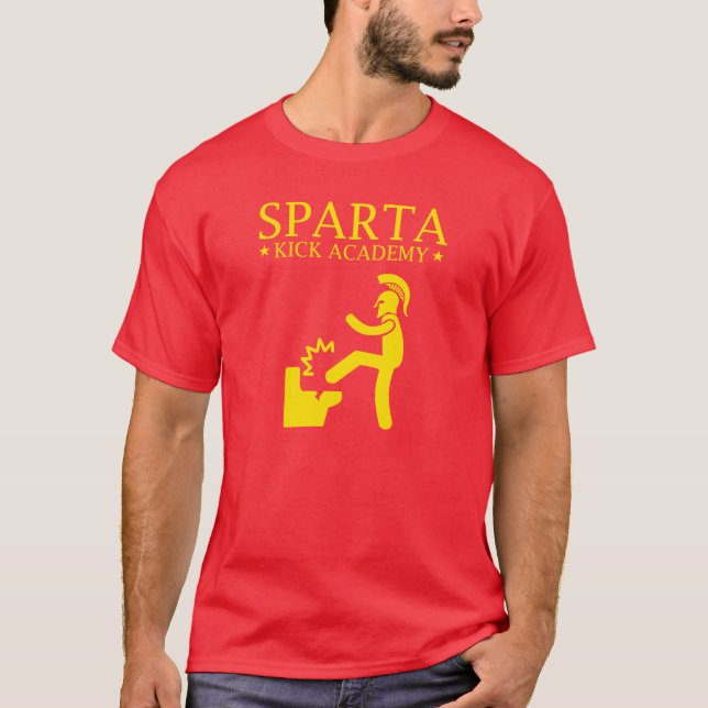 Camiseta Academia do pontapé de Sparta (Frente)