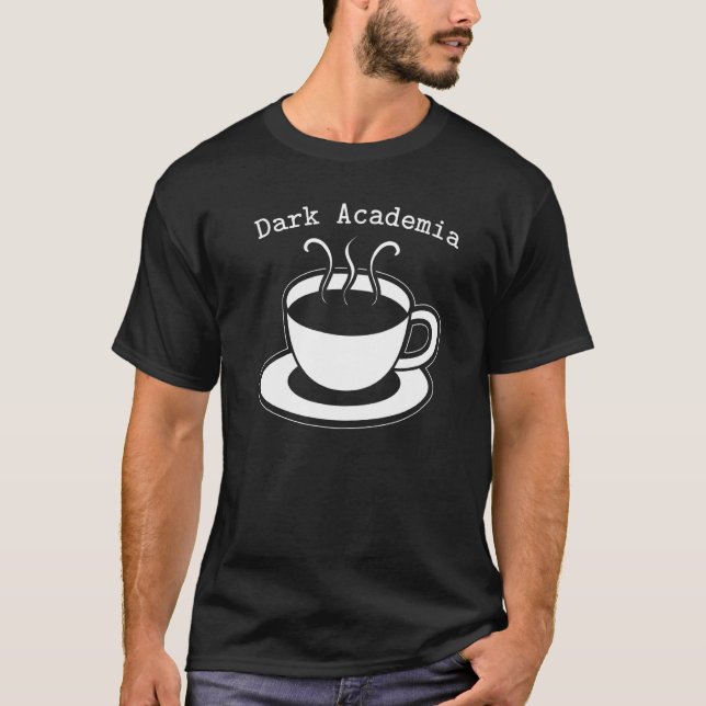Camiseta Academia Escura Texto Estético Café Lover Caffeine (Frente)