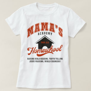 Camiseta Academia Homeschool Mama, Homeschool Mãe, CC Tutor