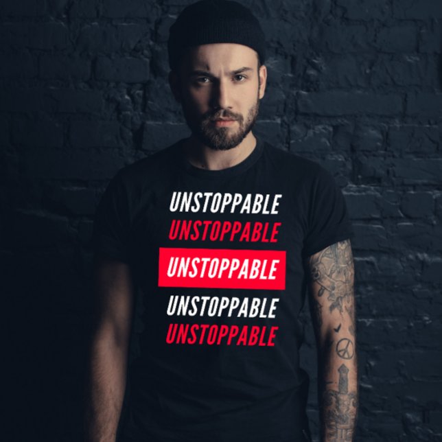 Camiseta Academia motivacional de repetição imparável (Criador carregado)