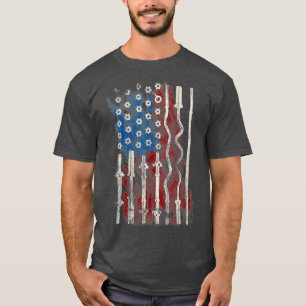 Camiseta Academia Patriótica Americana de Bandeiras para El