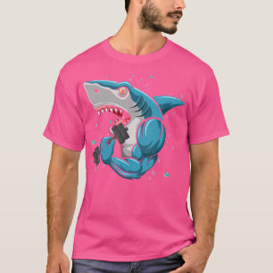Camiseta Academia Shark Powerlifting Levantamento de Peso M