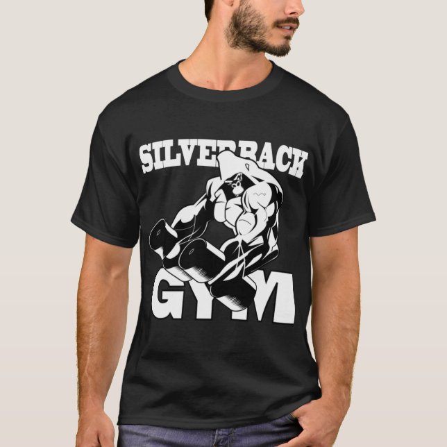 Camiseta Academia Silverback amantes da musculação Silverba (Frente)