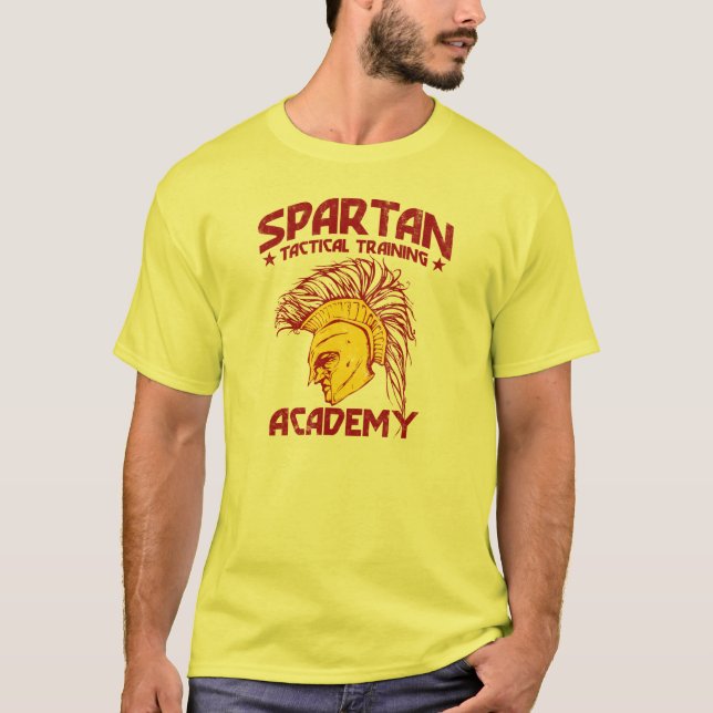 Camiseta Academia tática espartano do treinamento (Frente)