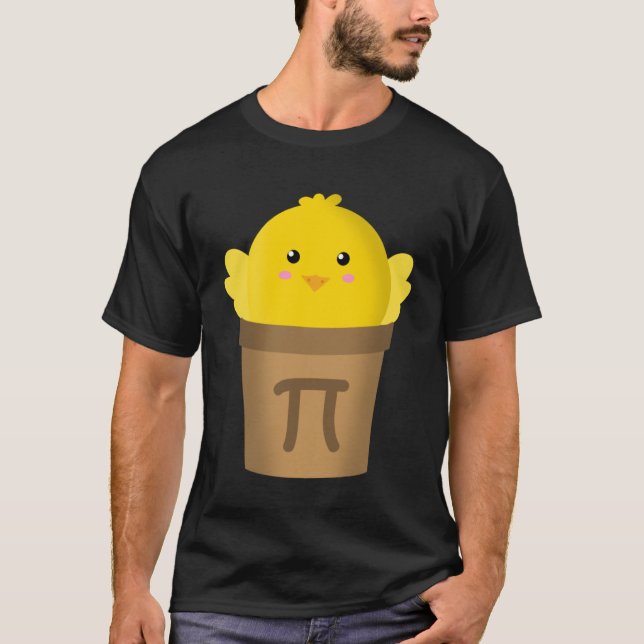 Camiseta Acadêmico de Math & Pi Day Pie, Pote de frango (Frente)