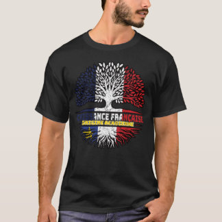 Camiseta Acadia Acade French France Bandeira Raízes de Árvo