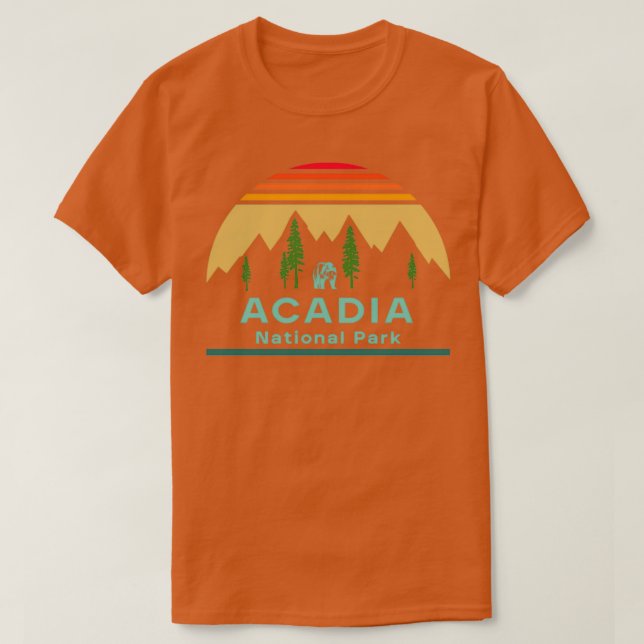 Camiseta Acadia National Park Long TShirt 1 (Frente do Design)