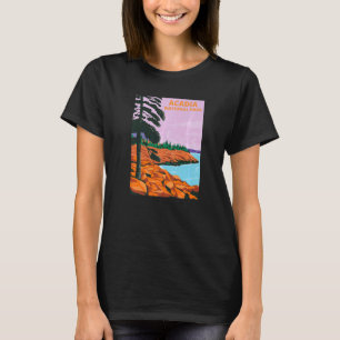 Camiseta Acadia National Park Maine Monte Desert Island