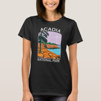 Camiseta Acadia National Park Maine Retro Souvenir Hiking