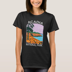 Camiseta Acadia National Park Maine Retro Souvenir Hiking